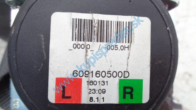 ľavý zadný bezpečnostný pás na opel corsu E, 609160500